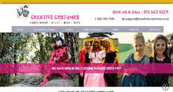 Desktop Screenshot of creativecostumes.co.za