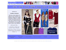 Tablet Screenshot of creativecostumes.net